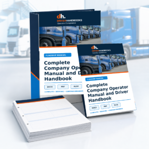 Complete Company Operator Manual and Driver Handbook bespoke company-branded document service