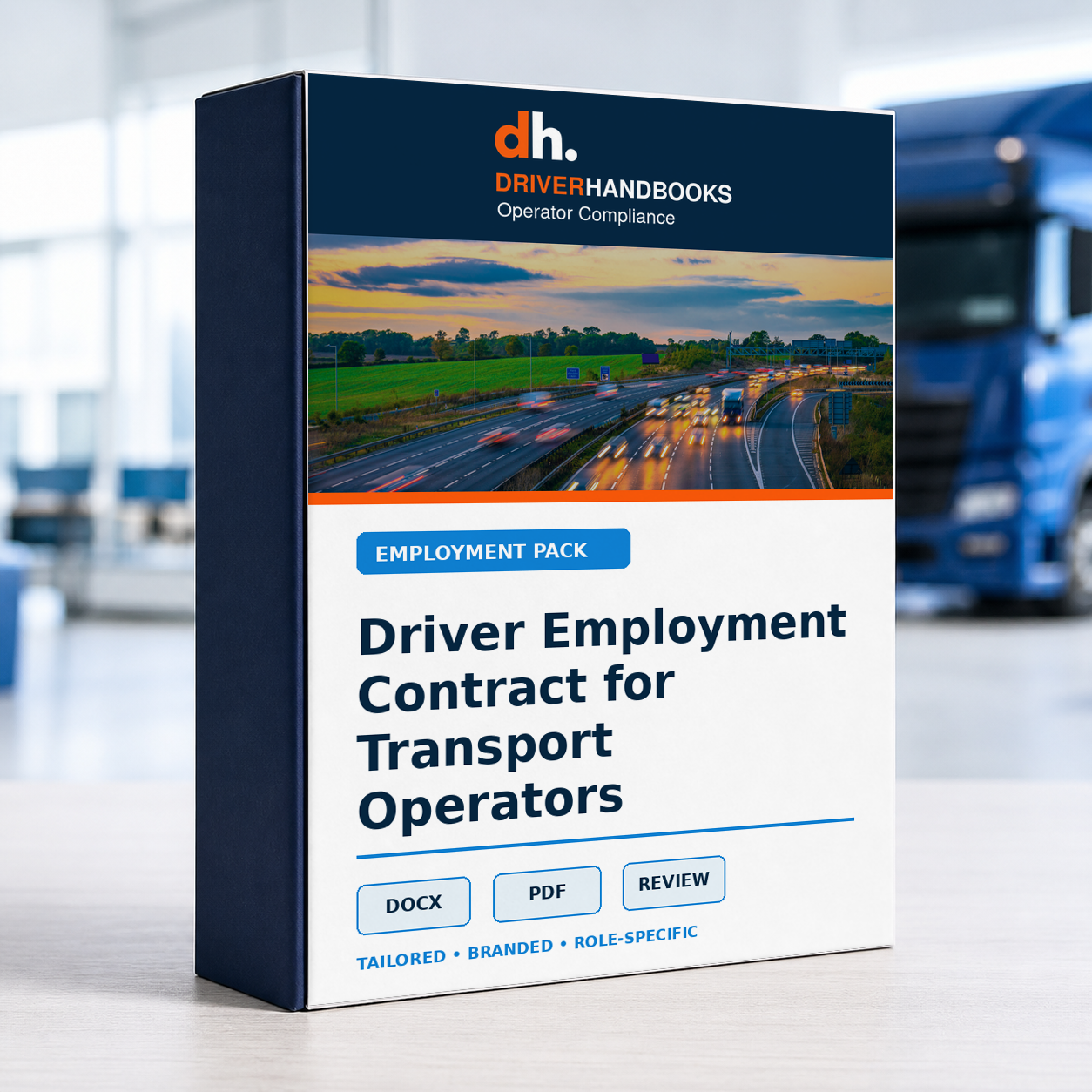 Driver Employment Contract for Transport Operators bespoke company-branded document service