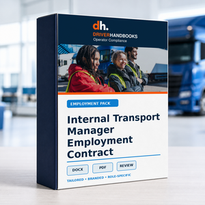 Internal Transport Manager Employment Contract and Role Pack bespoke company-branded document service