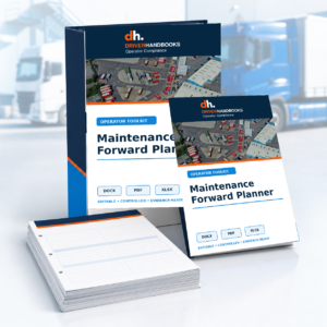 Maintenance Forward Planner editable document pack