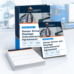 Owner Driver and Haulage Subcontractor Agreement bespoke company-branded document service