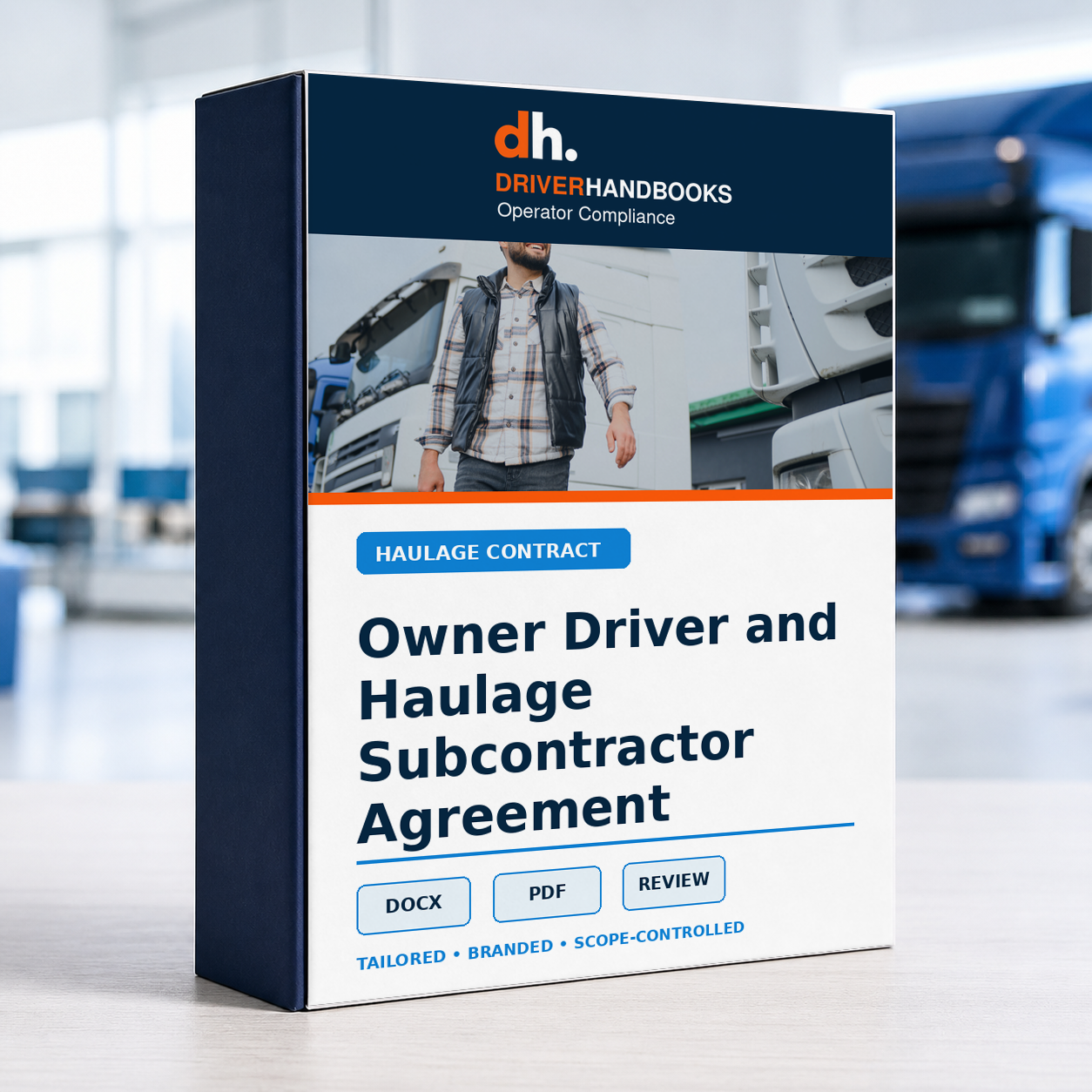 Owner Driver and Haulage Subcontractor Agreement bespoke company-branded document service