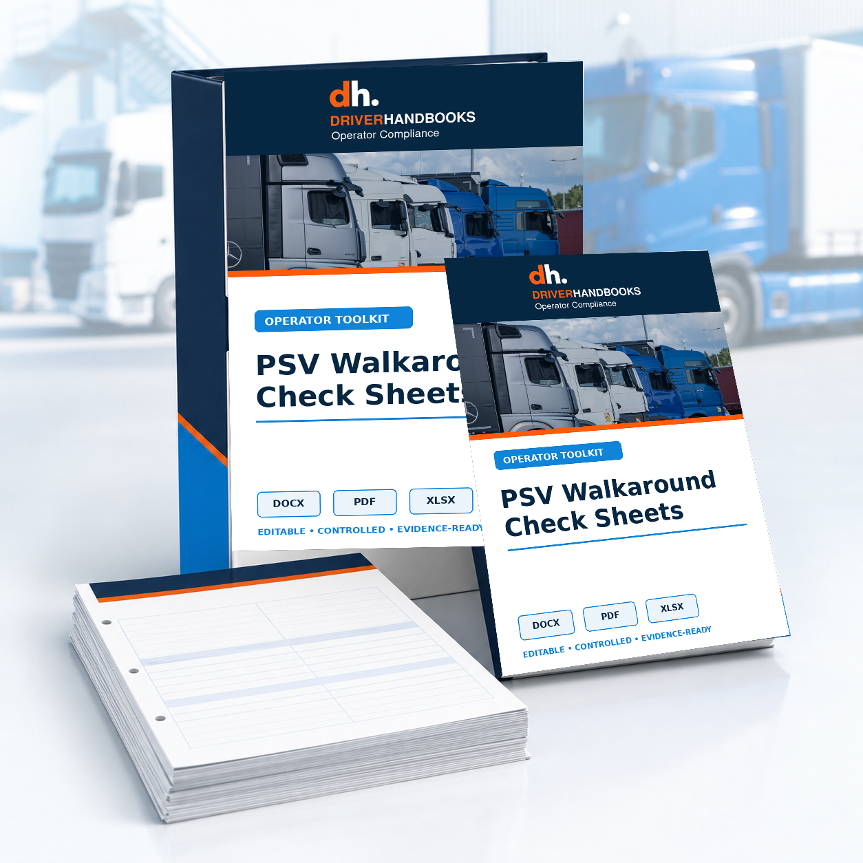 PSV Walkaround Check Sheets editable document pack