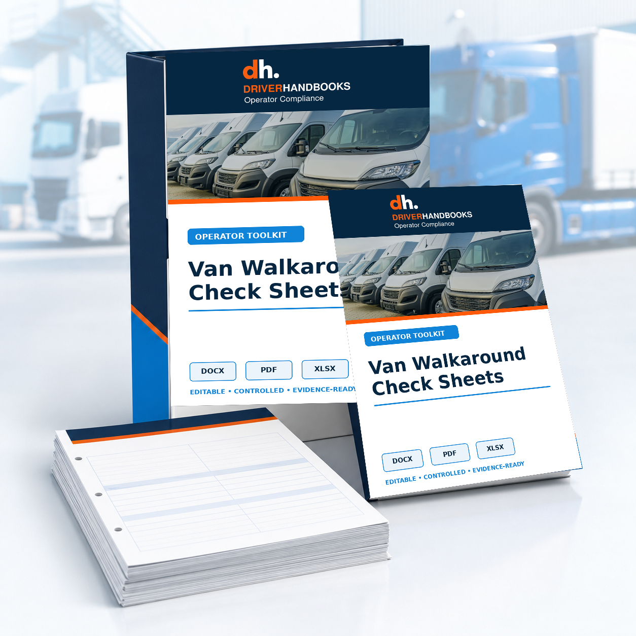 Van Walkaround Check Sheets editable document pack