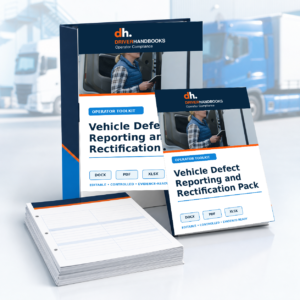Vehicle Defect Reporting and Rectification Pack editable document pack
