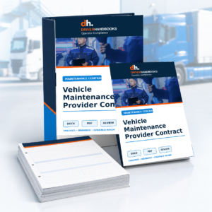 Vehicle Maintenance Provider Contract bespoke company-branded document service