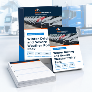 Winter Driving and Severe Weather Policy Pack editable document pack