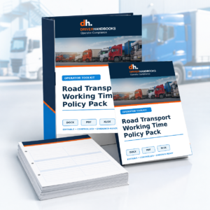 Road Transport Working Time Policy Pack editable document pack